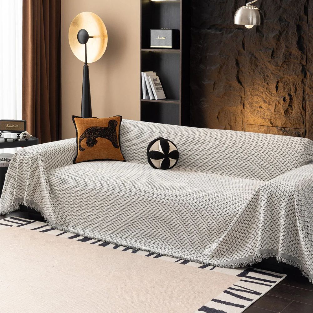 Maliben | Heritage Zigzag Sofa Cover