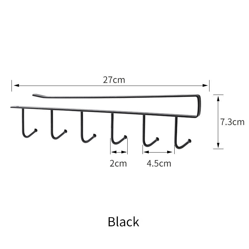 Maliben | Kitchen Under Cabinet Organizer Hook Rack