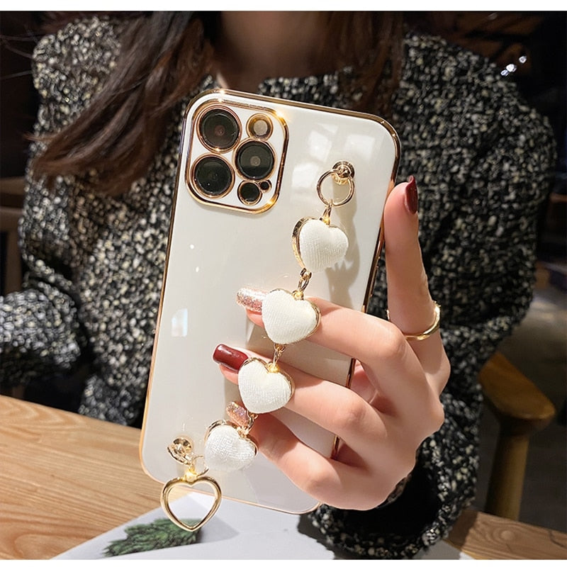 Maliben | Precious Metal Heart Iphone Case