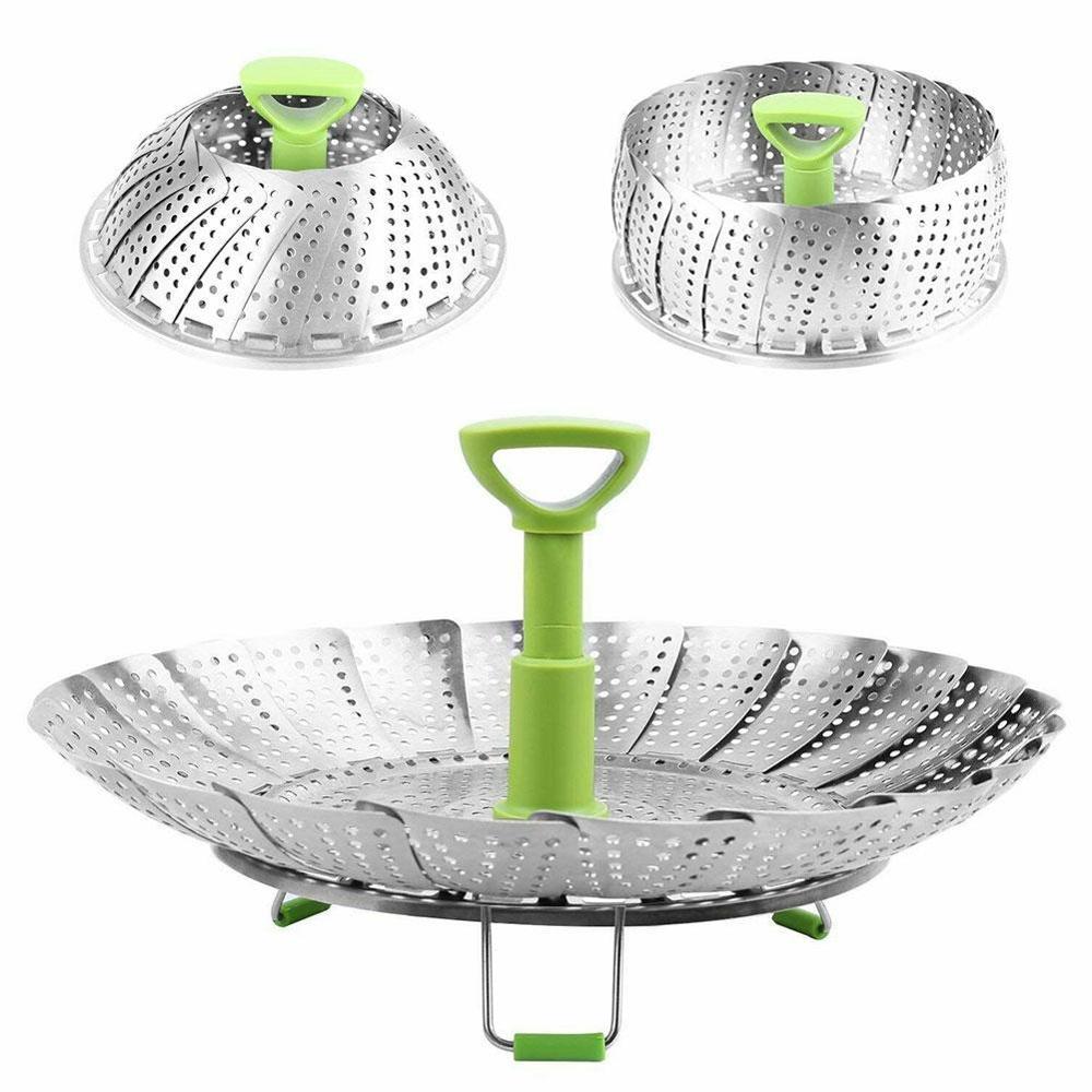 Maliben | Stainless Steel Foldable Steamer Basket