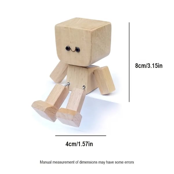 Maliben | Wooden Decoration Figure With Movable Rocking Function And Interchangeable Faces