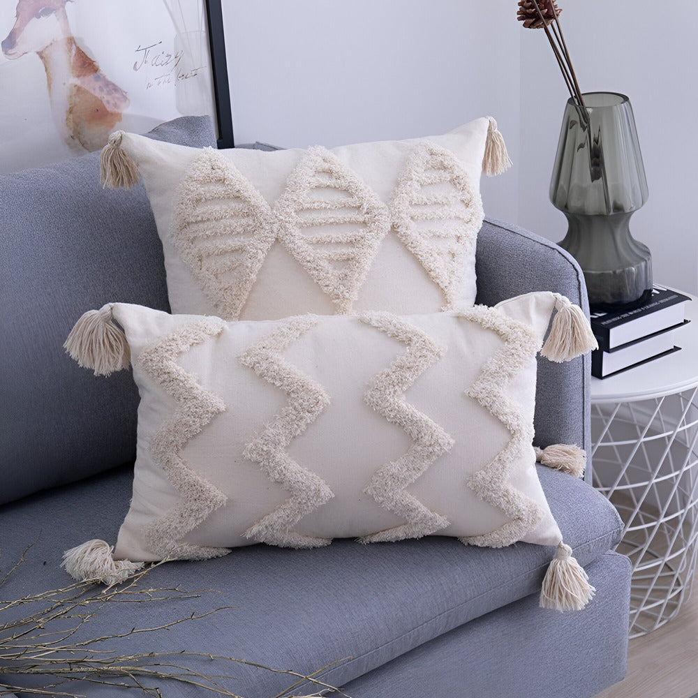 Maliben | Cotton Cushion Cover In Boho & Ibiza Style