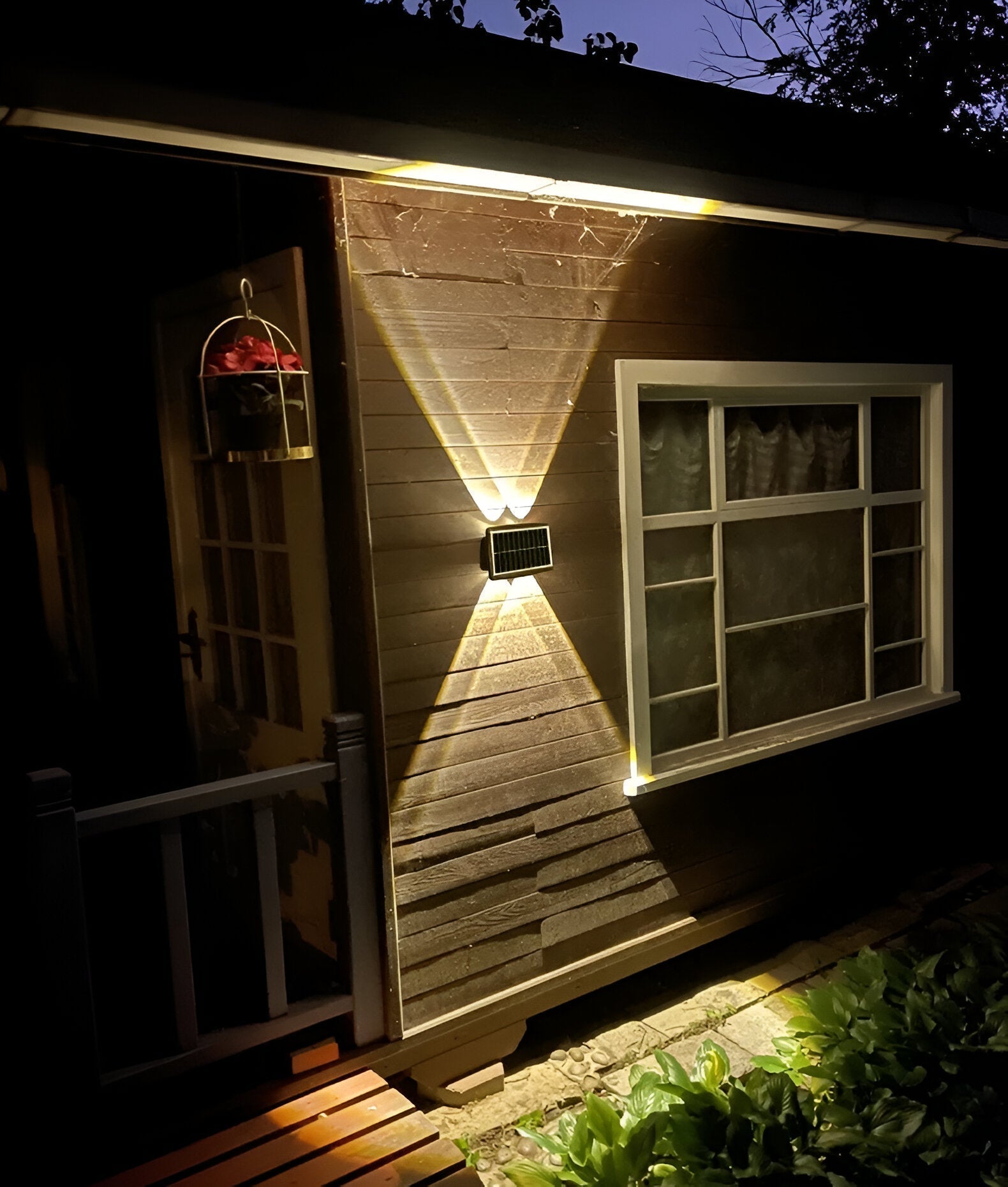 Maliben | Waterproof Led Solar Wall Light For Outdoors With Up & Down Lighting