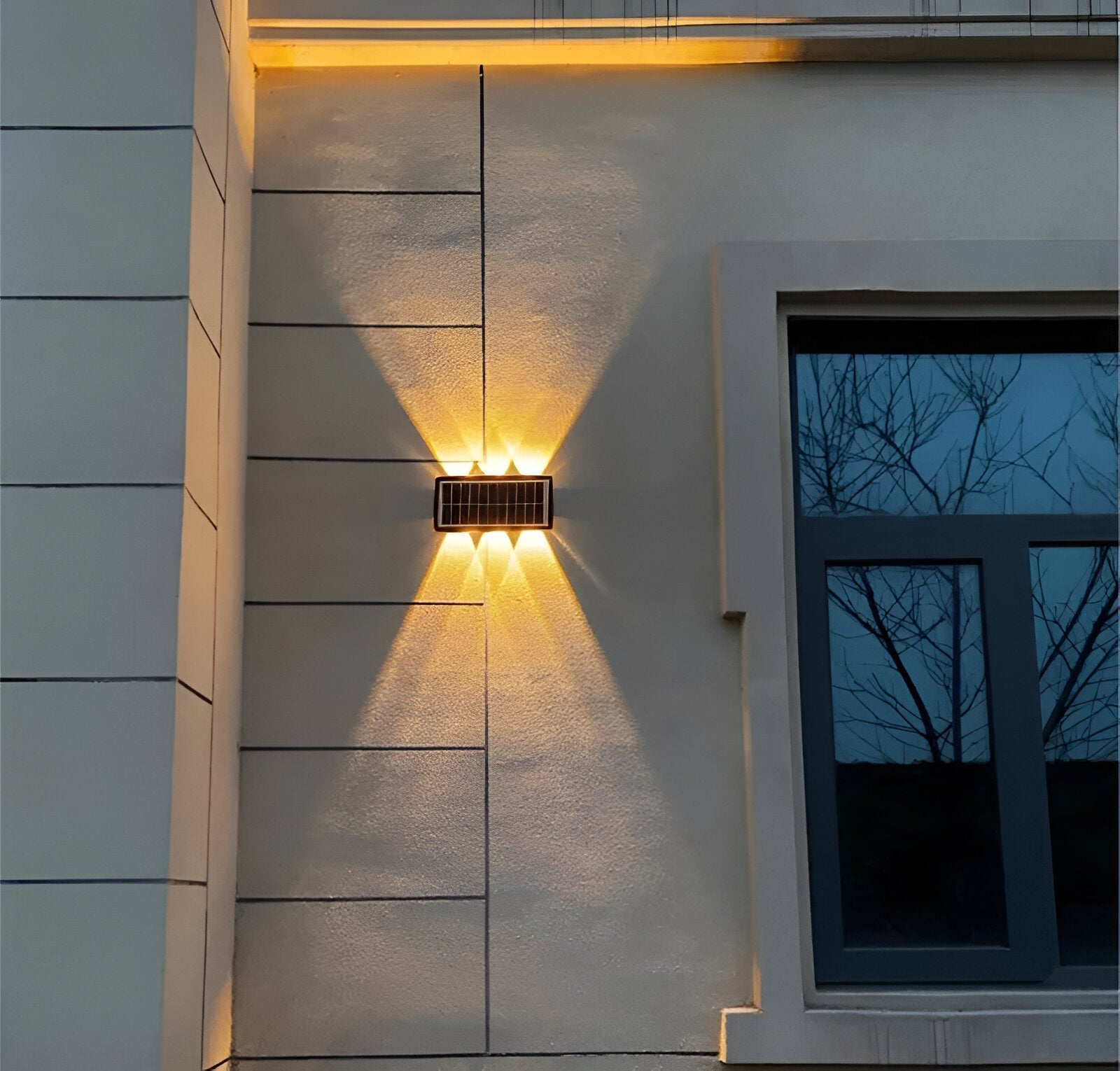 Maliben | Waterproof Led Solar Wall Light For Outdoors With Up & Down Lighting