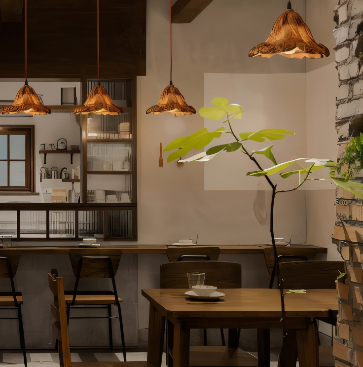 Maliben | Artistic Pendant Lamp Made Of Resin With Volcanic Design