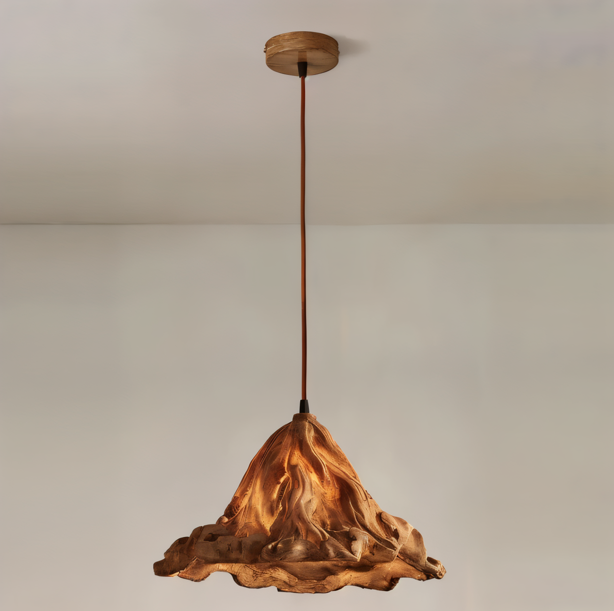 Maliben | Artistic Pendant Lamp Made Of Resin With Volcanic Design