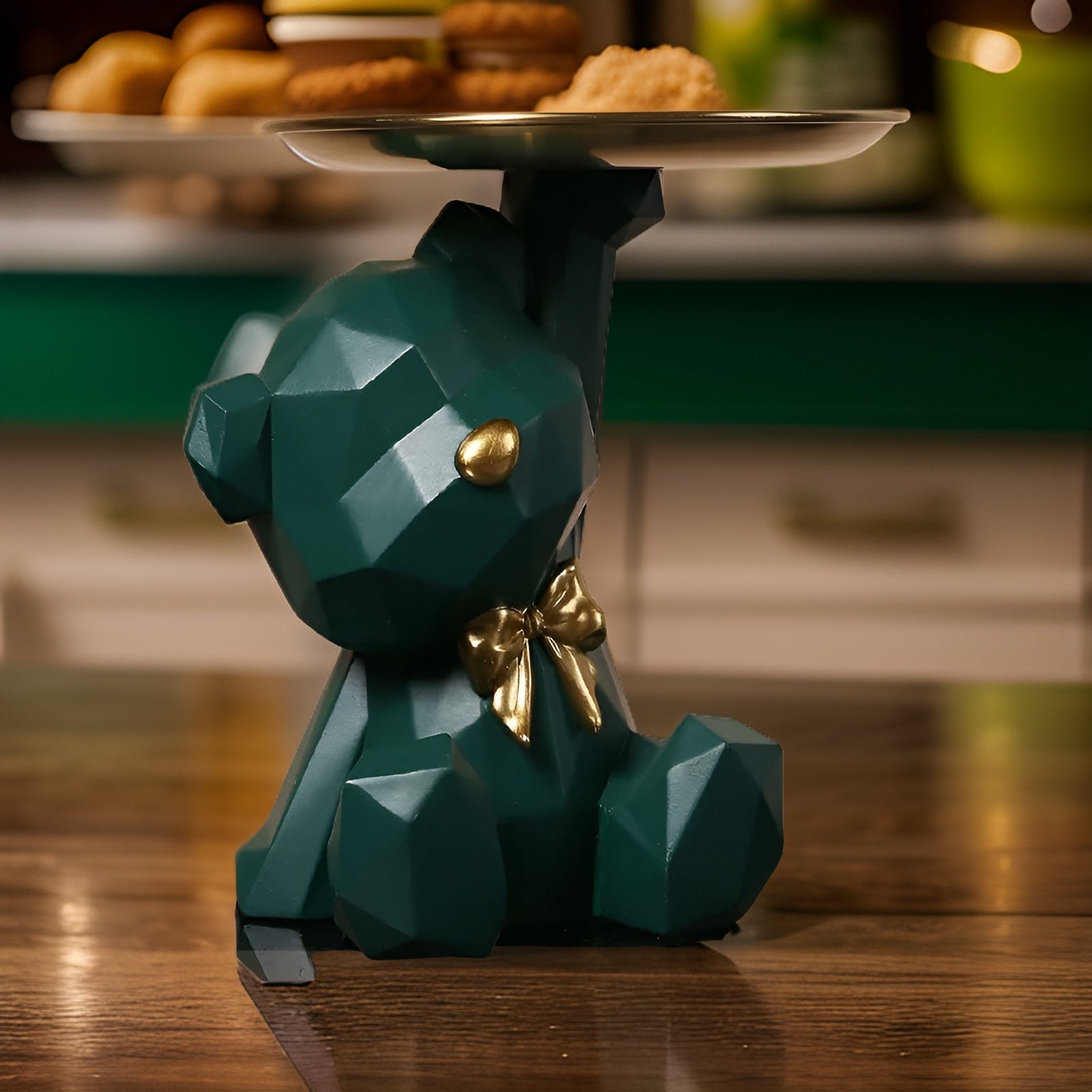 Maliben | Decorative Geometric Tray In Bear Shape
