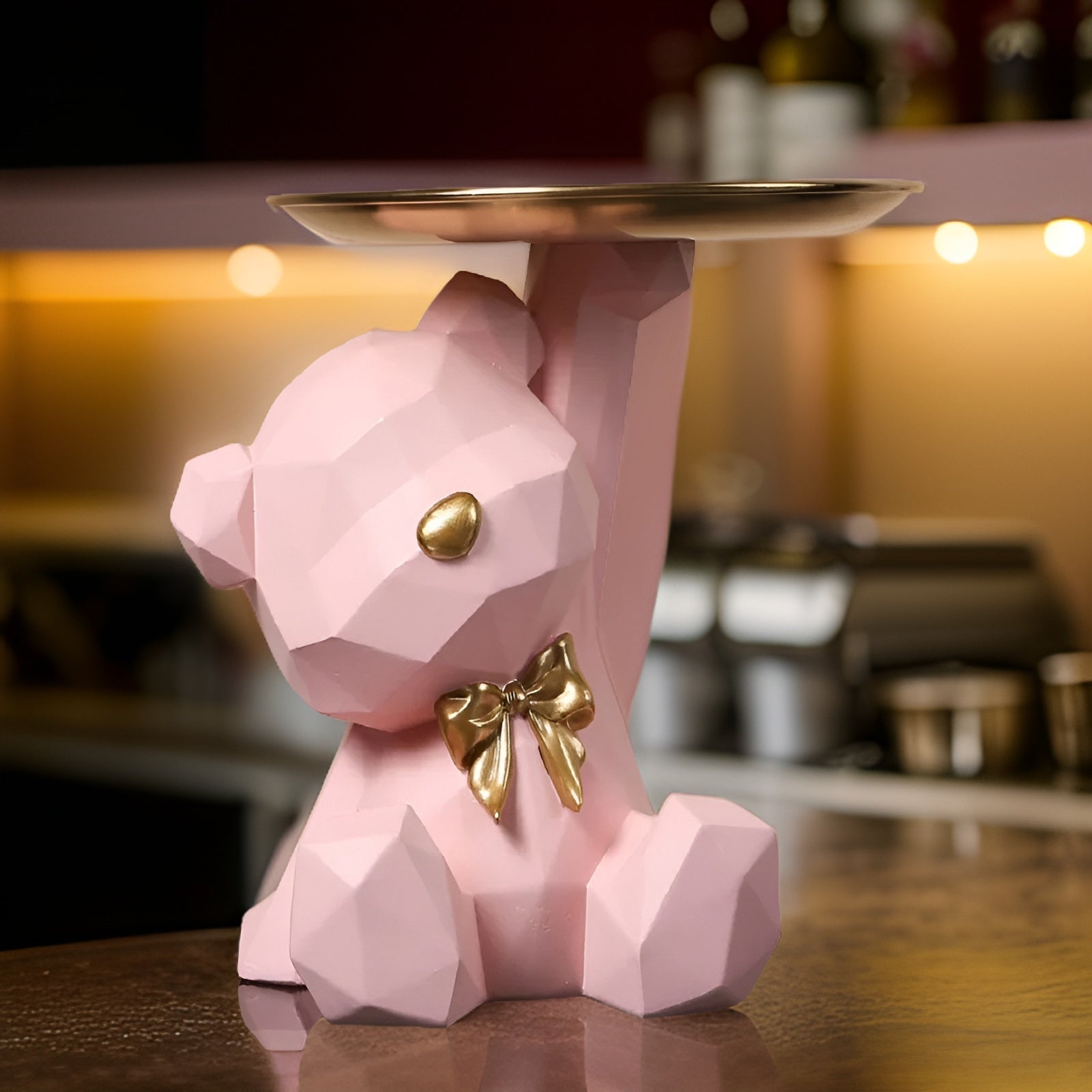 Maliben | Decorative Geometric Tray In Bear Shape