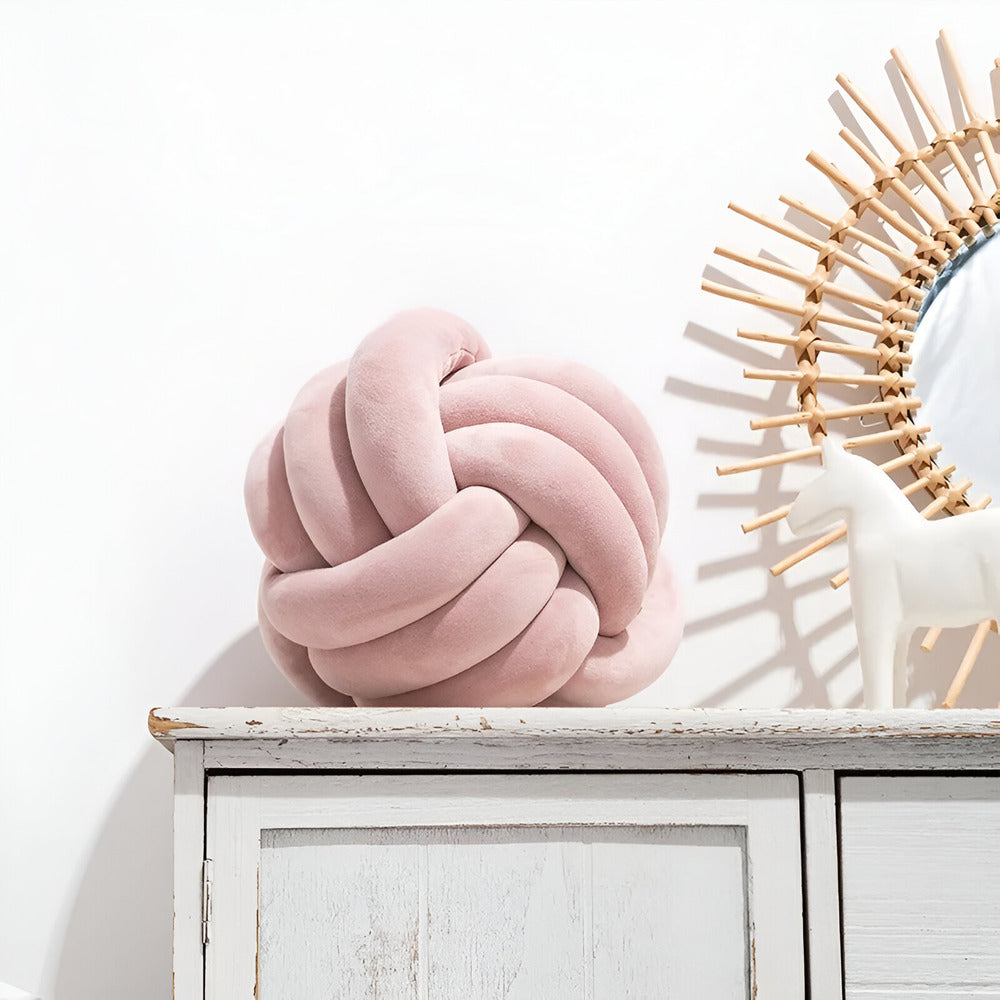 Maliben | Handmade Knotted Round Decorative Pillow