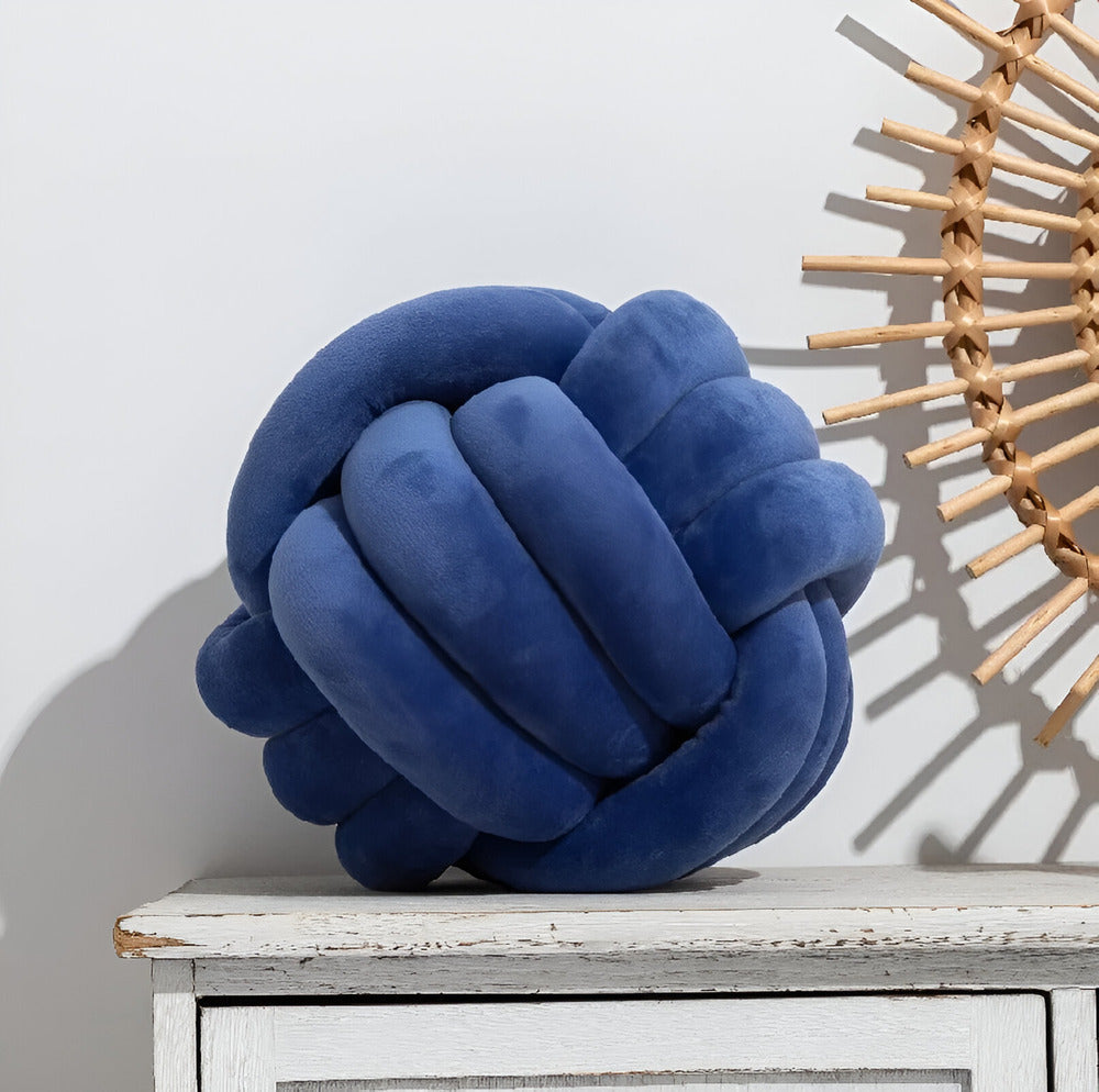 Maliben | Handmade Knotted Round Decorative Pillow