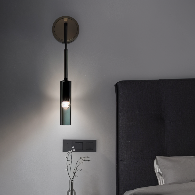 Maliben | Minimalist Wall Lamp With Smoke Glass – Orvane