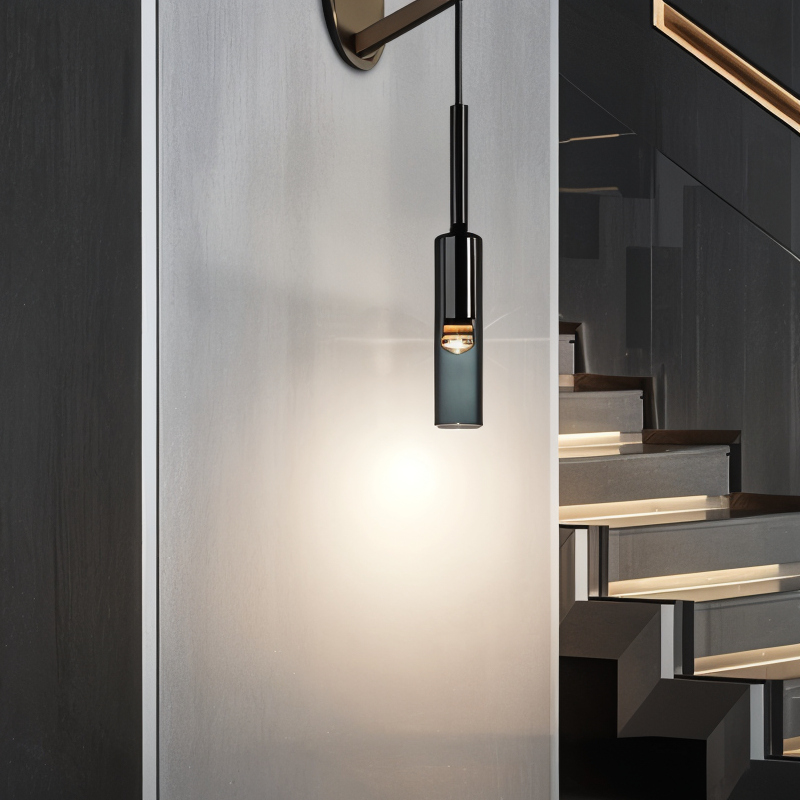 Maliben | Minimalist Wall Lamp With Smoke Glass – Orvane