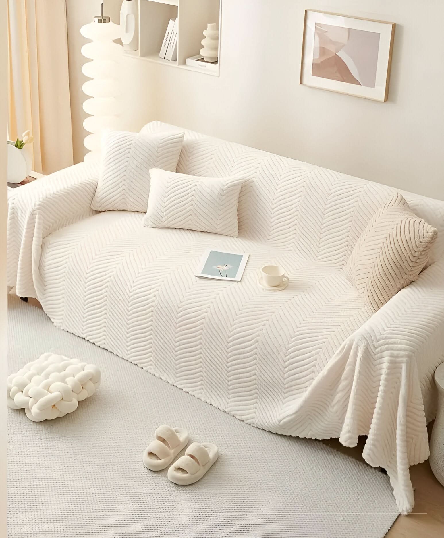 Maliben | LuxuraWrap Sofa Cover – Non‑Slip Pet‑Friendly Couch Protector
