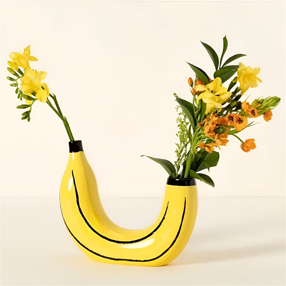 Maliben | Modern Decorative Banana-Shaped Vase