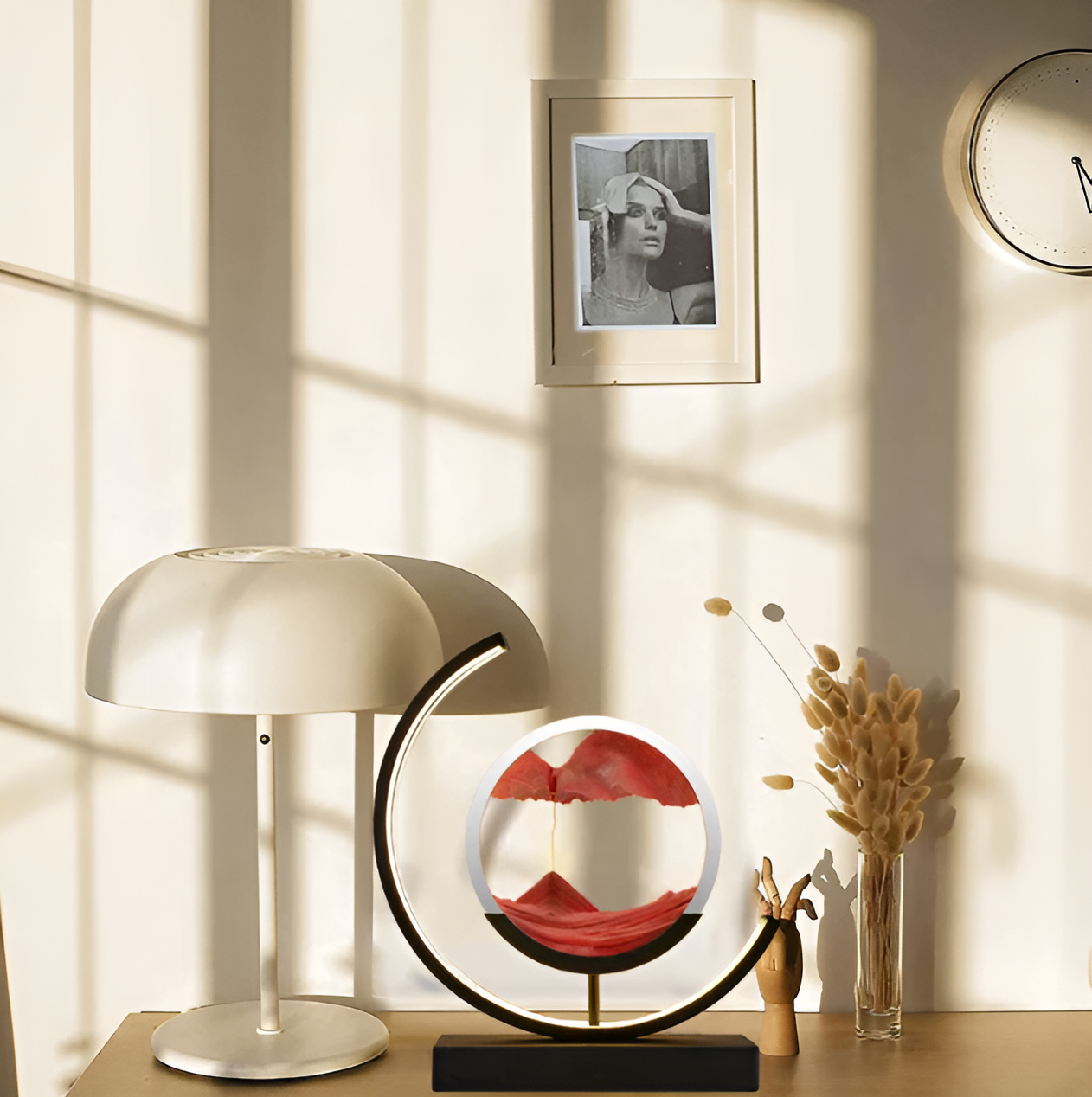 Maliben | Sand Glow Sand Lamp With Dimmable Remote Control