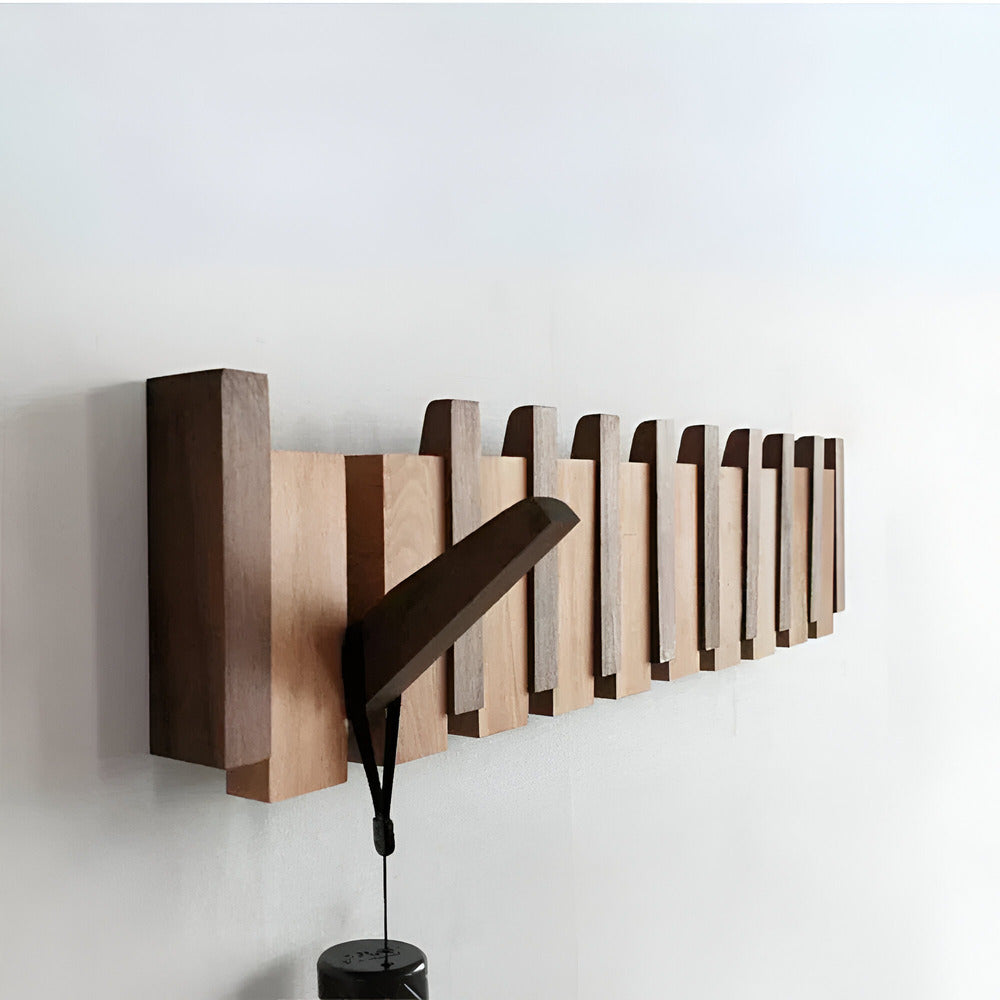 Maliben | Wooden Coat Hook In Piano Key Design For The Hall