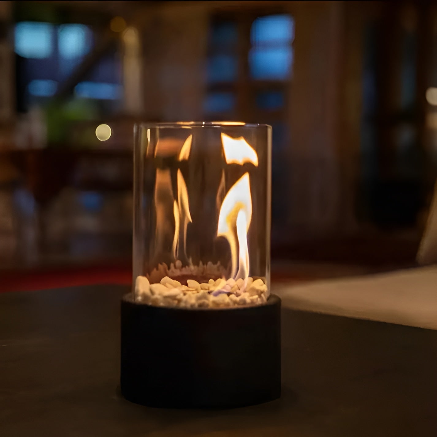 Maliben | Stylish Table Element Of Metal With Black Base