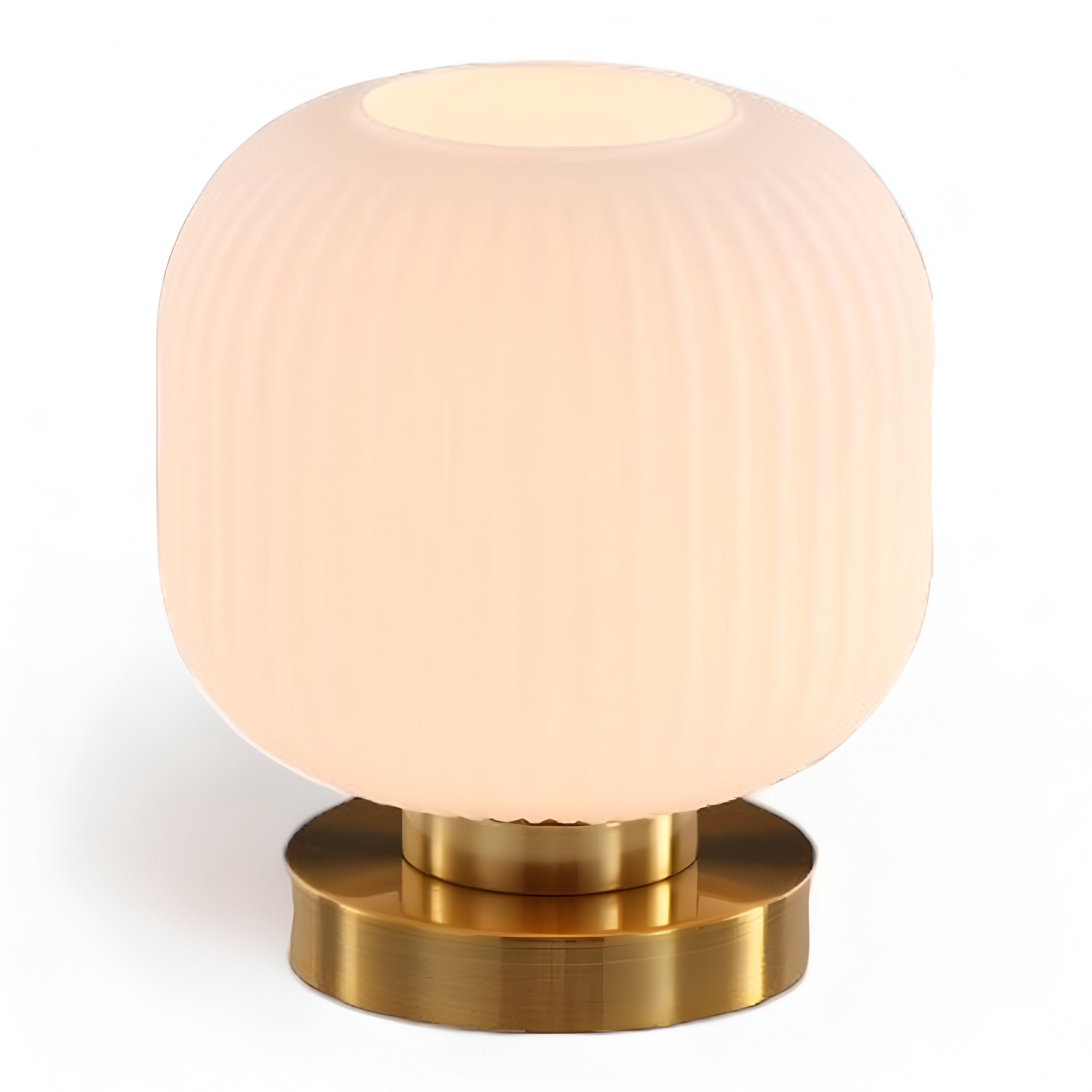 Maliben | Nordic Table Lamp With Ribbed Glass