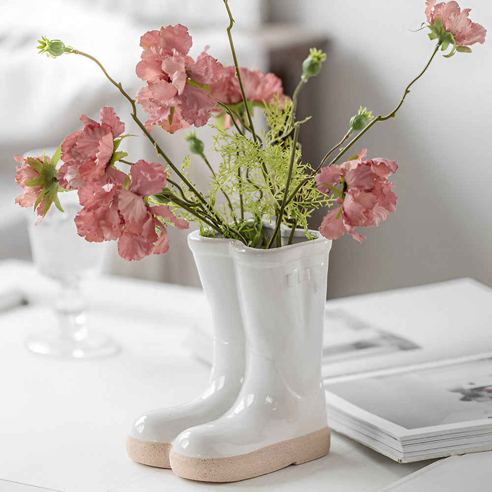 Maliben | Stylish Ceramic Vase In Boot Shape
