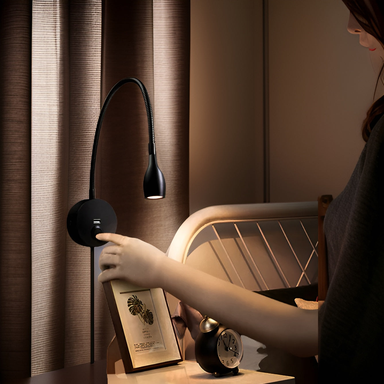 Maliben | Luminara Wall Lamp - Stylish Adjustable Led Wall Lamp For Reading Pleasure