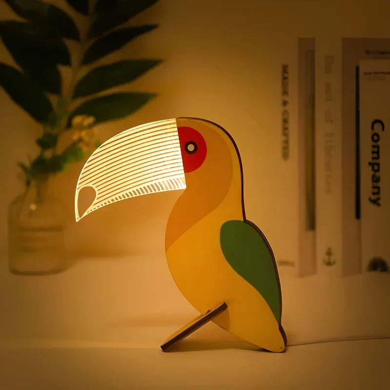 MAliben | Zooglow Animal Skin Lamp - Atmospheric Table Lamp For a Magical Children's Room