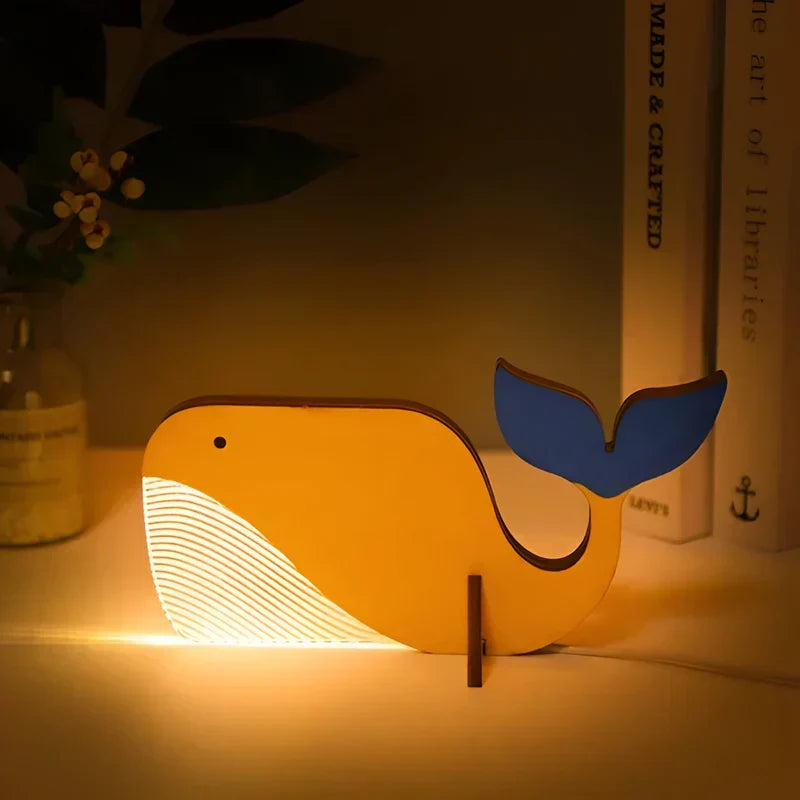 MAliben | Zooglow Animal Skin Lamp - Atmospheric Table Lamp For a Magical Children's Room