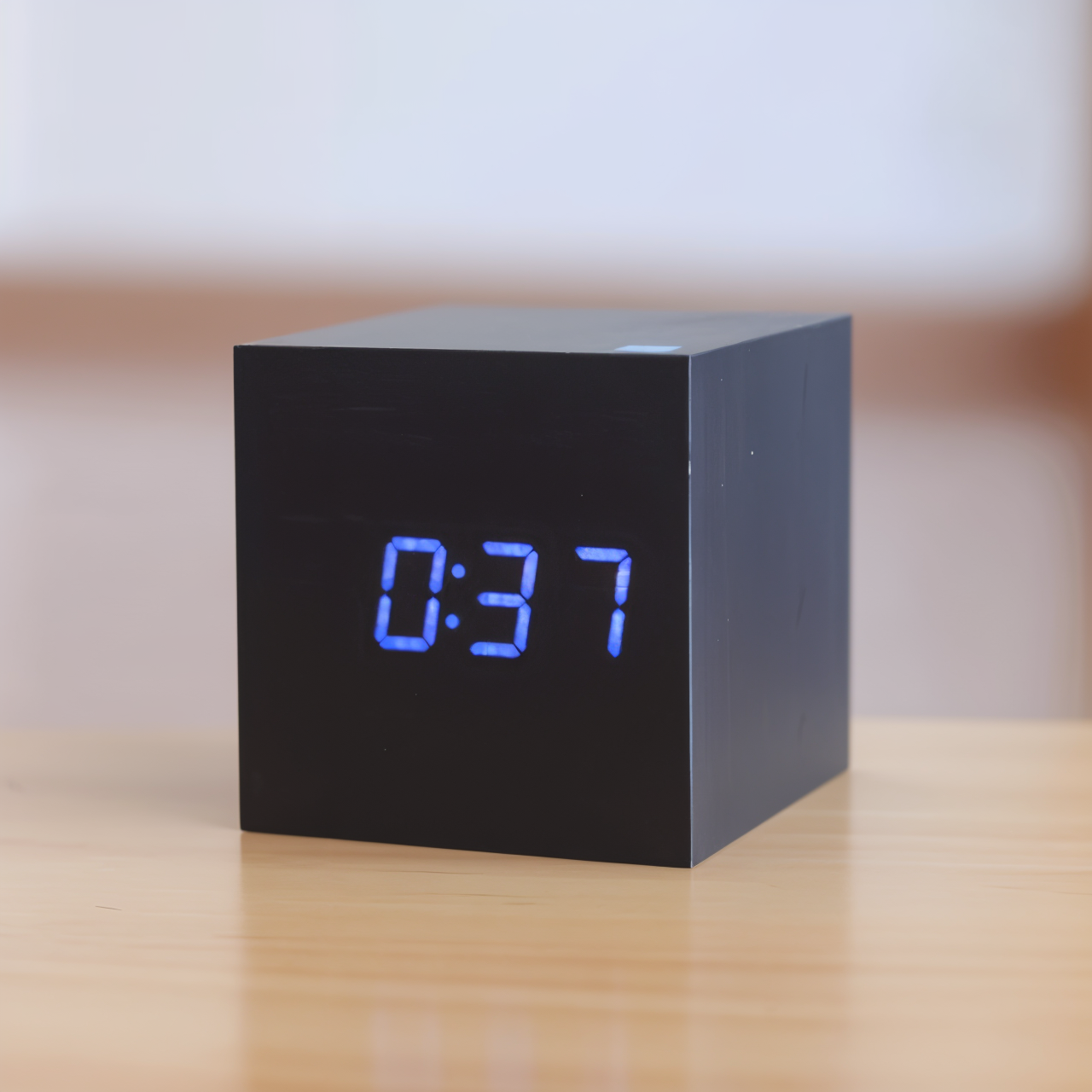 Maliben | Digital LED Clock - Cube Clock - Wooden Clock
