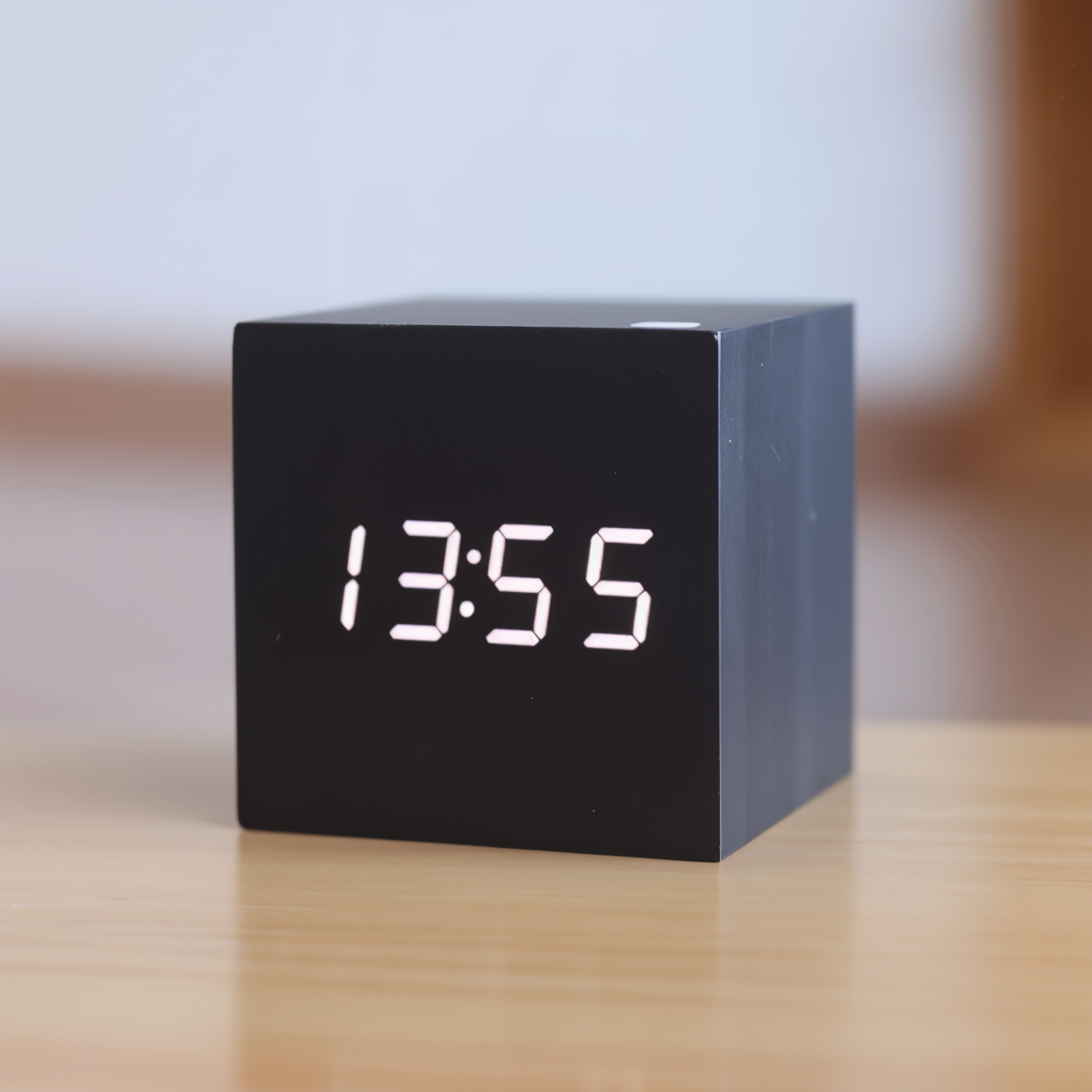 Maliben | Digital LED Clock - Cube Clock - Wooden Clock