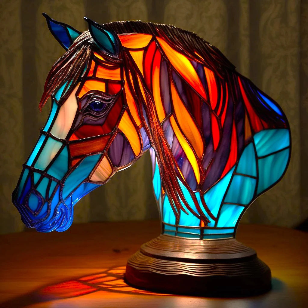 Maliben | Animal Stained Glass Table Lamp Ornament