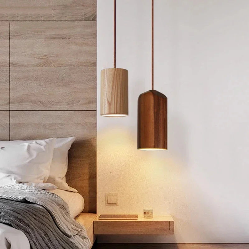 Maliben | Scandinavian Modern Led Pendant Lamp Of Wood