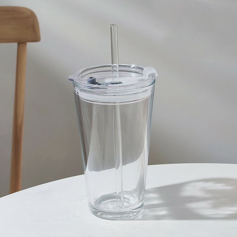 Maliben Round Transparent Borosilicate Drinking Tumbler