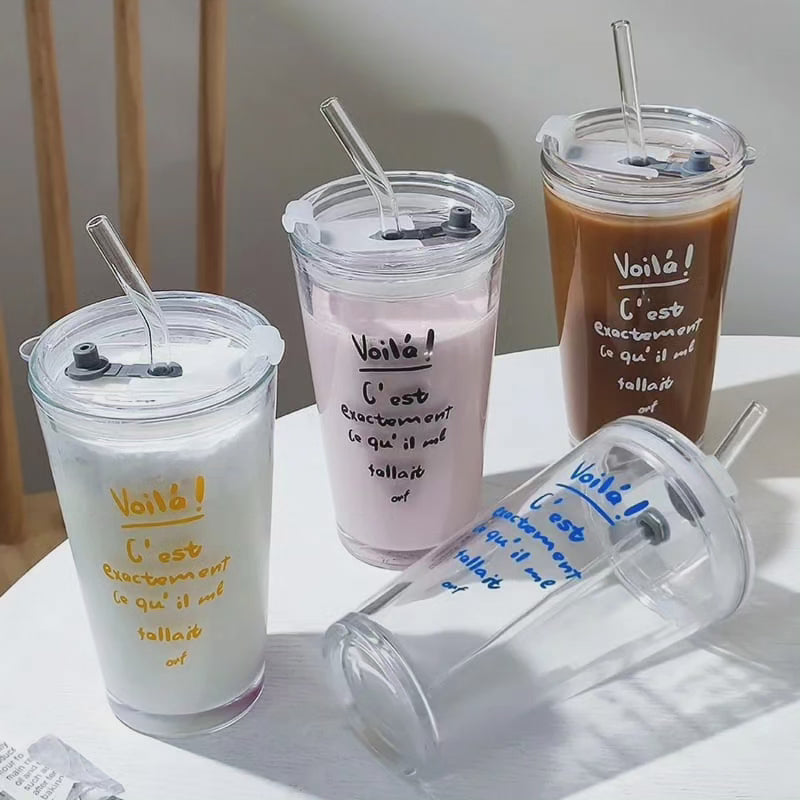 Maliben Round Transparent Borosilicate Drinking Tumbler