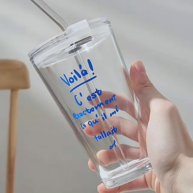 Maliben Round Transparent Borosilicate Drinking Tumbler