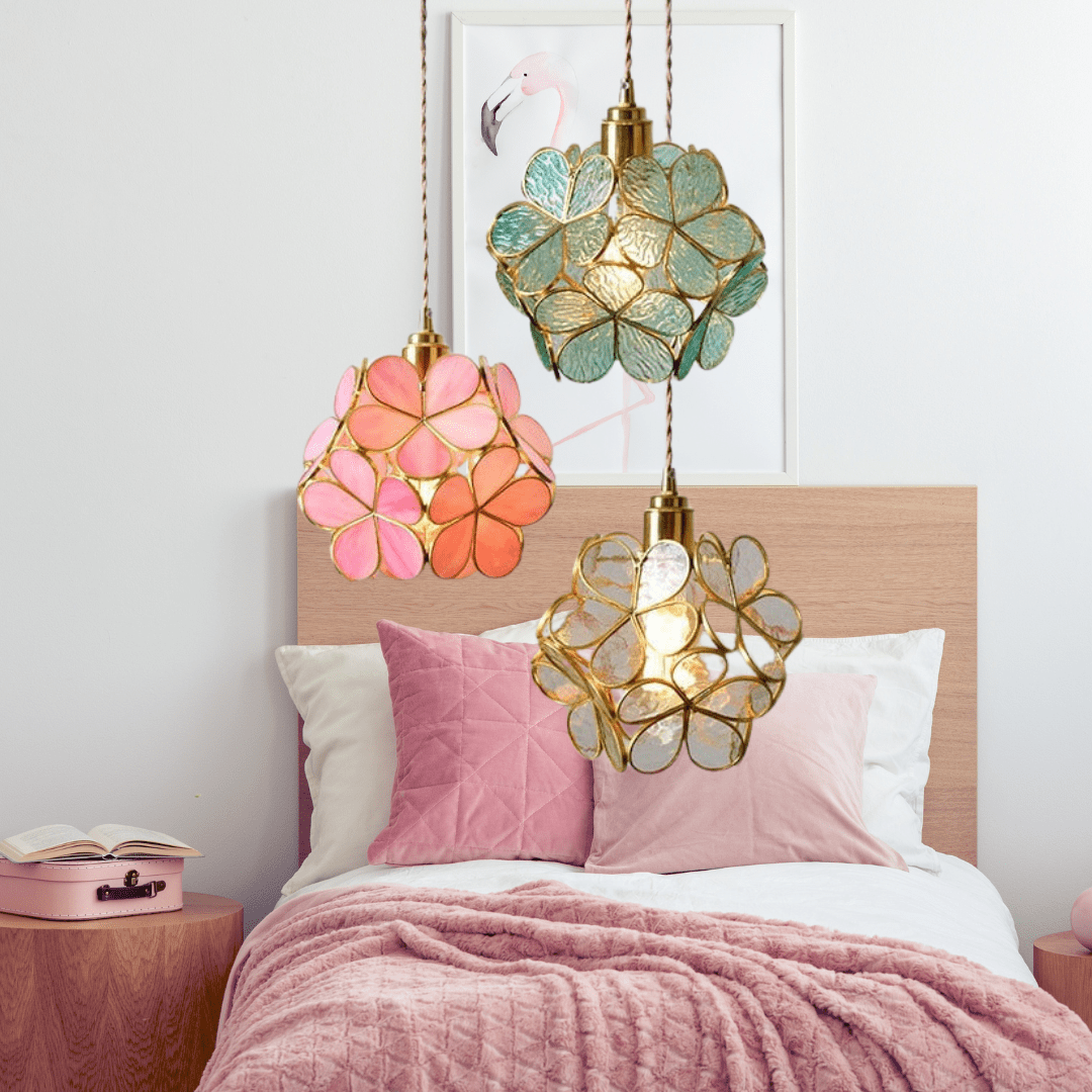 Maliben | Modern Flower Shape Glass Led Pendant Lamp