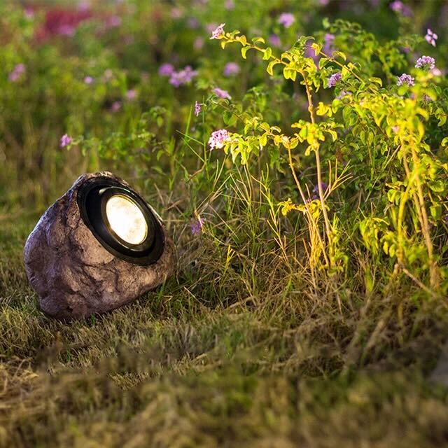 Maliben | Solar Outdoor Lamp Led Waterproof Stone Look Ip65