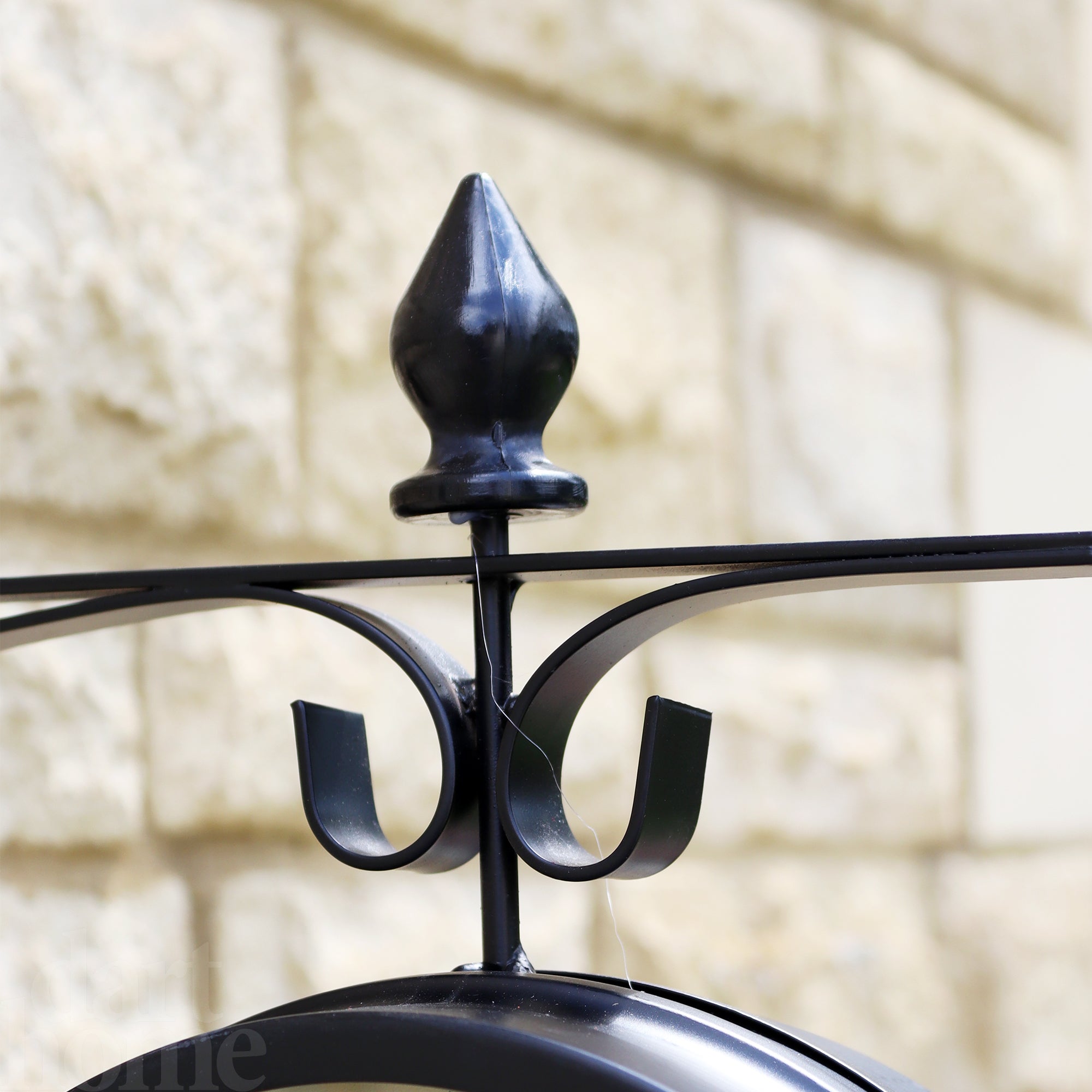 Maliben Black Double Sided Railway Outdoor Clock