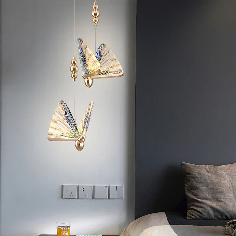 Maliben | Modern Creative Led Pendant Lamp With Decorative Butterfly Design