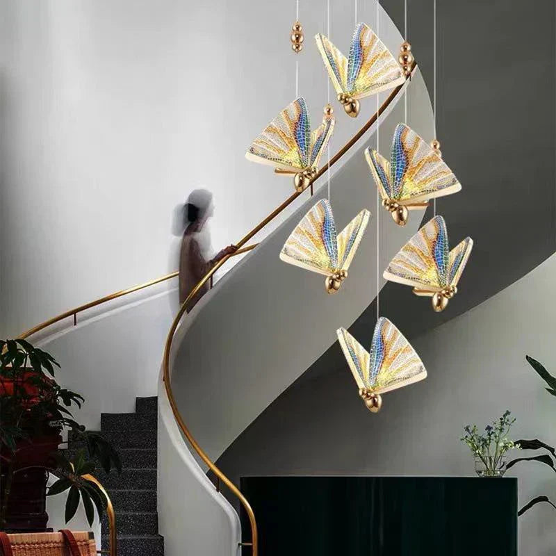 Maliben | Modern Creative Led Pendant Lamp With Decorative Butterfly Design