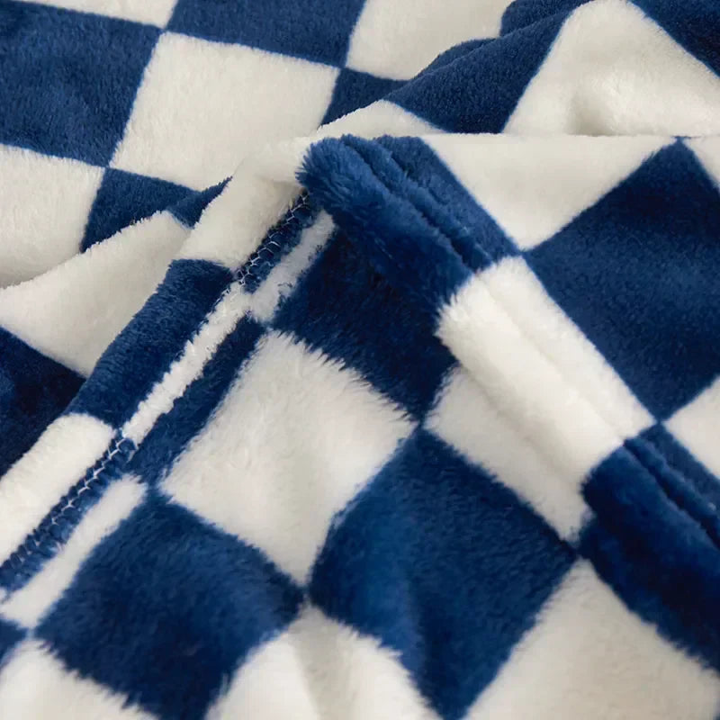 Maliben Trendy Chessboard Blanket