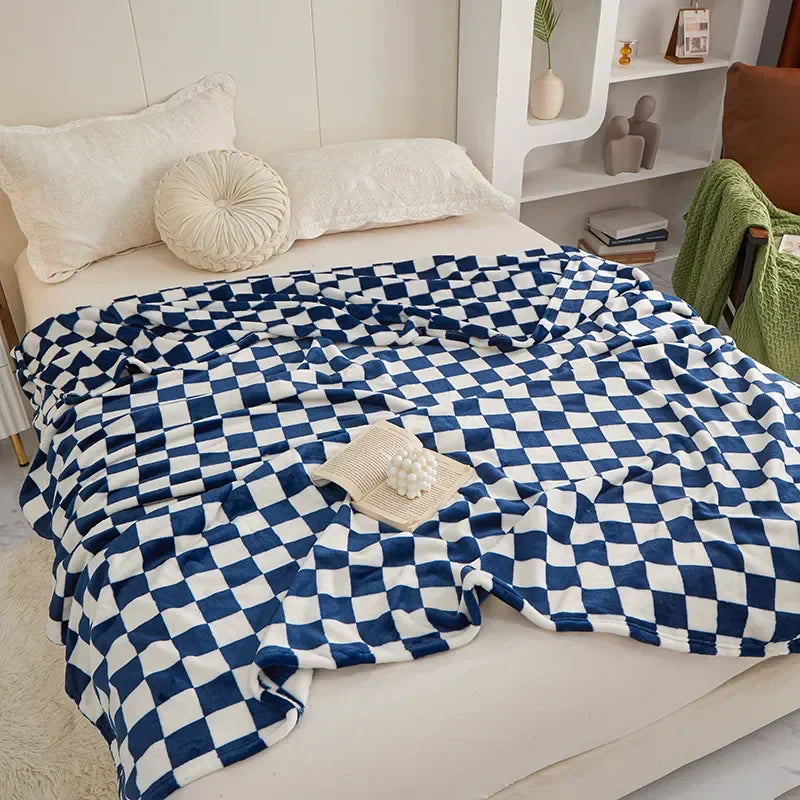 Trendy Chessboard Blanket — Maliben home decor