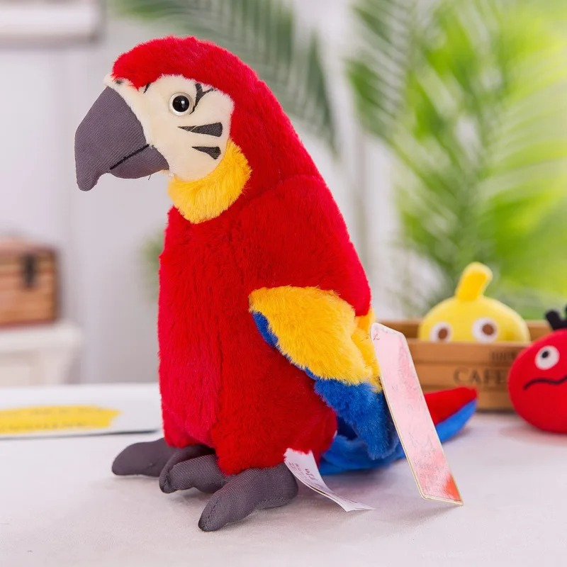 Maliben | Chatterparrot | Interactive Plush Parrot Toy For Kids With Sound - Soft And Cuddly