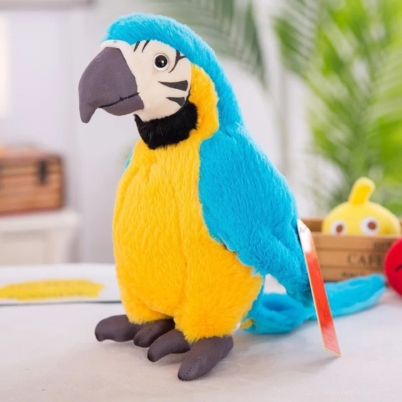 Maliben | Chatterparrot | Interactive Plush Parrot Toy For Kids With Sound - Soft And Cuddly