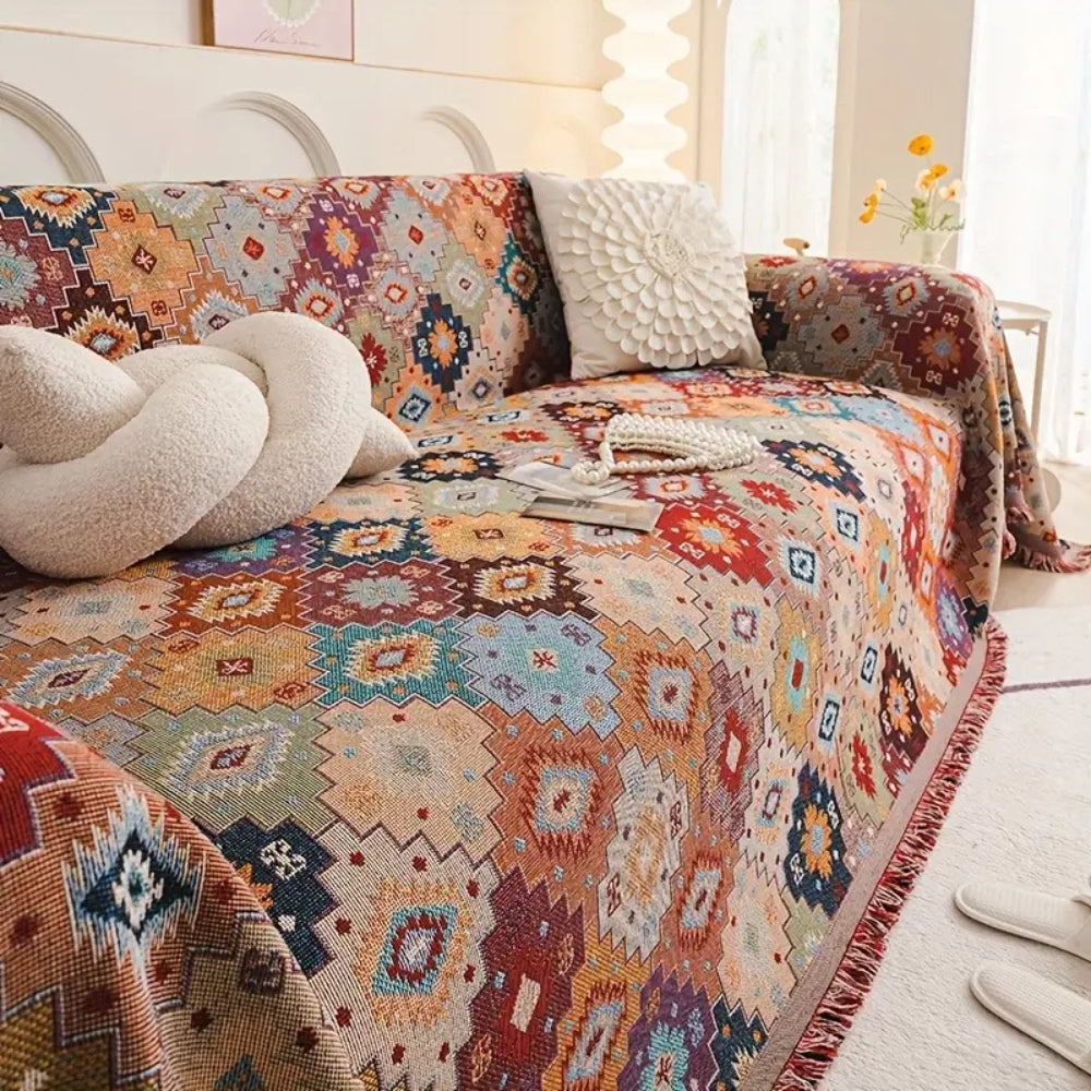 Maliben | Jewel Vintage Mosaic Sofa Cover