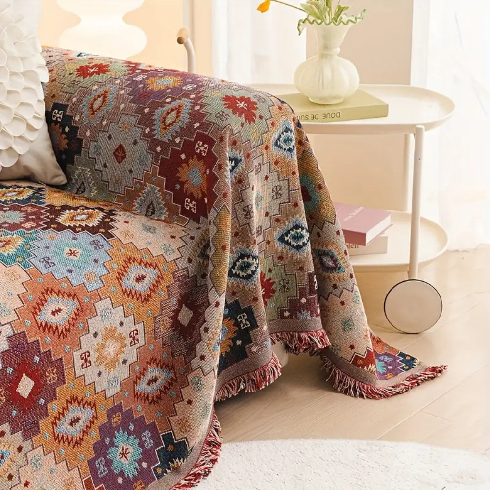 Maliben | Jewel Vintage Mosaic Sofa Cover