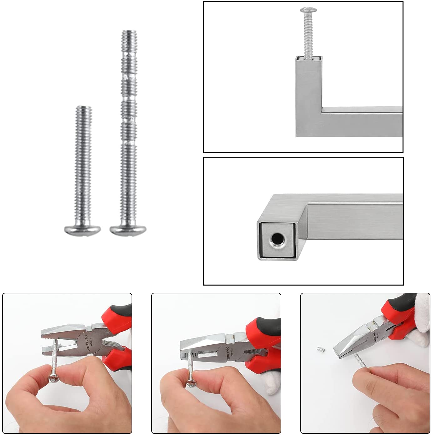 Maliben | Kitchen cabinet pulls brushed nickel stainless steel cabinet handles