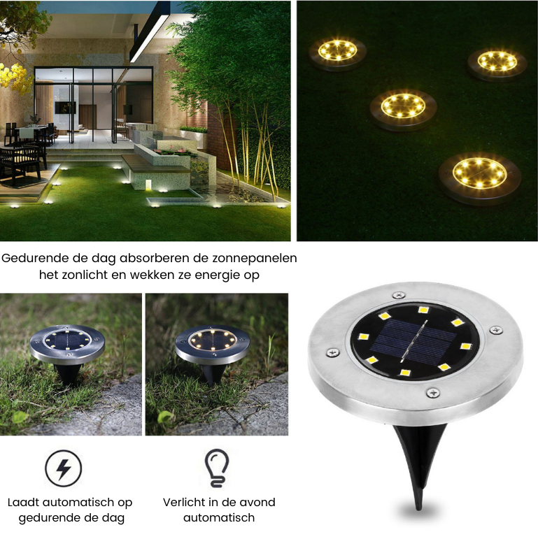Maliben | Wireless Led Solar Garden Lights Deluxe - Create The Perfect Atmosphere In Your Garden!