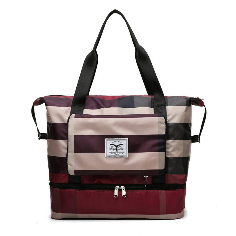 Maliben | Checked Travel Bag With Large Capacity