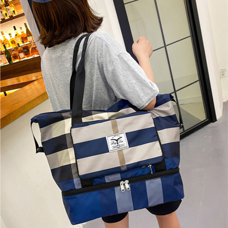 Maliben | Checked Travel Bag With Large Capacity