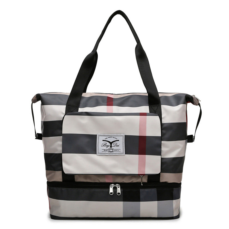 Maliben | Checked Travel Bag With Large Capacity