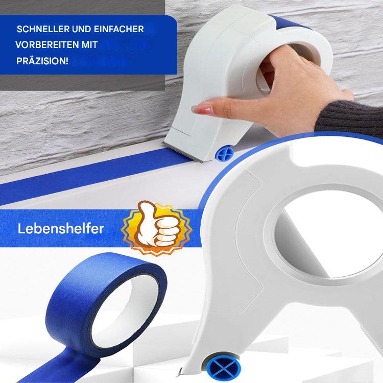 Maliben | Paint Tape Applicator For Clean Paint Edges With Cutter And Rollers